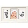 Keababies Duo Clean Touch Inkless Hand & Footprint Frame Kit In Alpine White