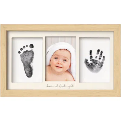 Keababies Duo Clean Touch Inkless Hand & Footprint Frame Kit In Neutral