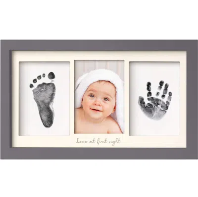 Keababies Duo Clean Touch Inkless Hand & Footprint Frame Kit In Gray