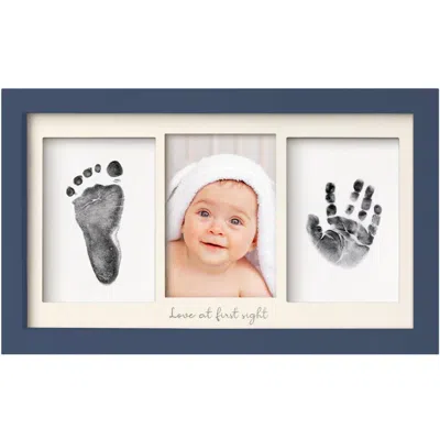 Keababies Duo Clean Touch Inkless Hand & Footprint Frame Kit In Midnight Blue