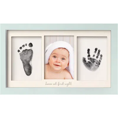 Keababies Kids'  Duo Clean Touch Inkless Hand & Footprint Frame Kit In Sage
