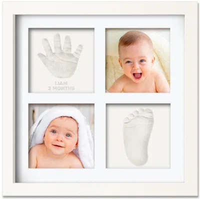 Keababies Kids'  Ever Baby Hand & Footprint Keepsake Frame In Alpine White