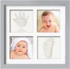 Keababies Ever Baby Hand & Footprint Keepsake Frame In Cloud Gray