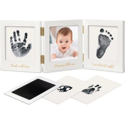 Keababies Fond Clean Touch Inkless Hand And Footprint Frame In White/gold