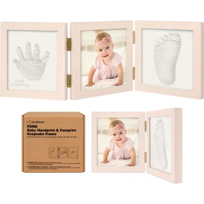Keababies Fond Hand & Footprint Keepsake Frame In Pink