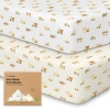 Keababies Isla Fitted Crib Sheets In Construction