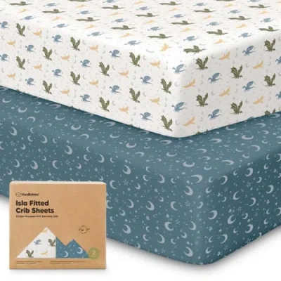 Keababies Isla Fitted Crib Sheets In Dragon Tale