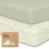 Keababies Isla Fitted Crib Sheets In Green