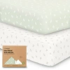 Keababies Isla Fitted Crib Sheets In Herb