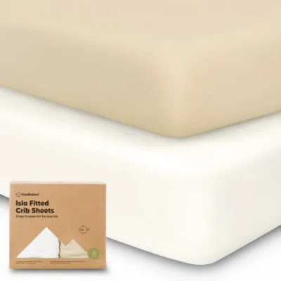 Keababies Isla Fitted Crib Sheets In Khaki