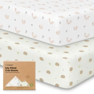 Keababies Isla Fitted Crib Sheets In Nibbles/bruce
