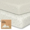Keababies Isla Fitted Crib Sheets In Pine Grove