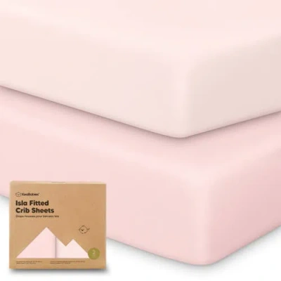 Keababies Isla Fitted Crib Sheets In Pink
