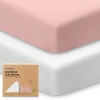 Keababies Isla Fitted Crib Sheets In Rose