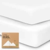Keababies Isla Fitted Crib Sheets In Soft White