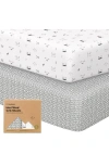 Keababies Isla Fitted Crib Sheets In White