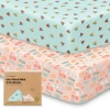 Keababies Isla Fitted Mini Crib Sheets In Beach Day