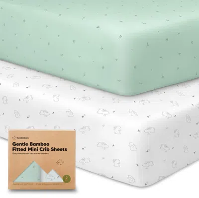 Keababies Isla Fitted Mini Crib Sheets In Green