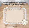 Keababies Isla Fitted Mini Crib Sheets In Cameo