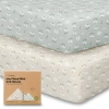 Keababies Soothe Fitted Mini Crib Sheet In Daisies