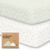 Keababies Isla Fitted Mini Crib Sheets In Herb