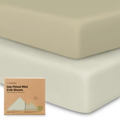 Keababies Isla Fitted Mini Crib Sheets In Neutral