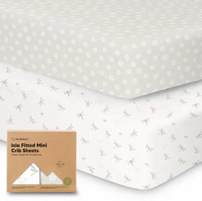 Keababies Isla Fitted Mini Crib Sheets In Meadow