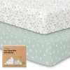 Keababies Isla Fitted Mini Crib Sheets In Prairie