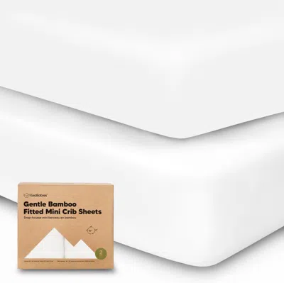 Keababies Isla Fitted Mini Crib Sheets In White