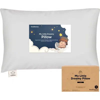 Keababies Jumbo Toddler Pillow With Pillowcase In White