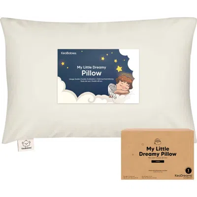 Keababies Jumbo Toddler Pillow With Pillowcase In White