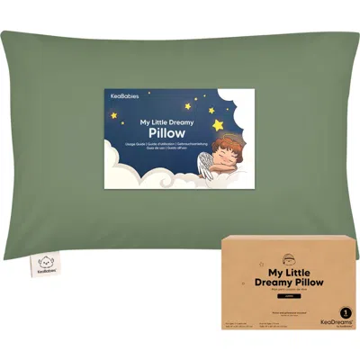 Keababies Jumbo Toddler Pillow With Pillowcase In Green