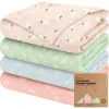 Keababies Lumi Muslin Swaddle Blankets In Bloom