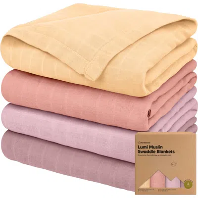 Keababies Lumi Muslin Swaddle Blankets In Lavender