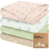 Keababies Lumi Muslin Swaddle Blankets In Wild Bloom