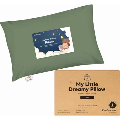 Keababies Mini Toddler Pillow With Pillowcase In Green