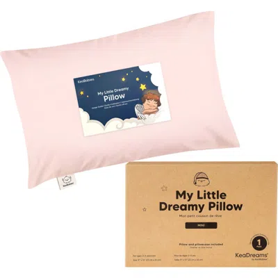 Keababies Mini Toddler Pillow With Pillowcase In Mist Pink
