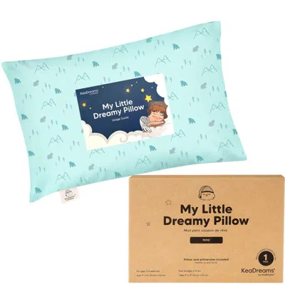 Keababies Mini Toddler Pillow With Pillowcase In Blue