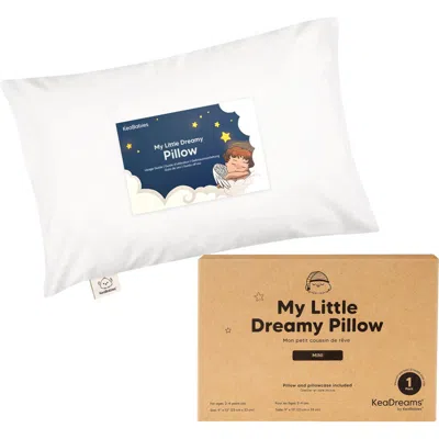 Keababies Mini Toddler Pillow With Pillowcase In Soft White