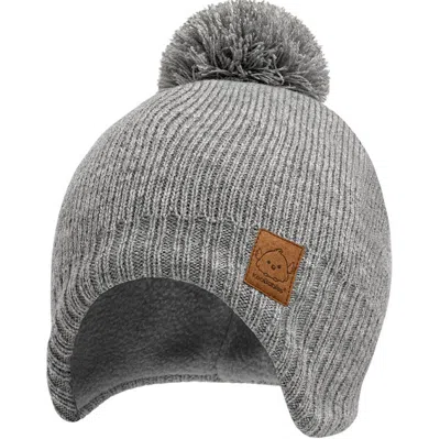 Keababies Babies' Muff Knitted Beanie In Grey