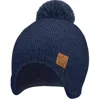 Keababies Babies' Muff Knitted Beanie In Navy