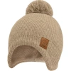 Keababies Kids'  Muff Knitted Beanie In Brown