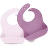 Keababies Kids'  Prep Silicone Bibs In Amethyst