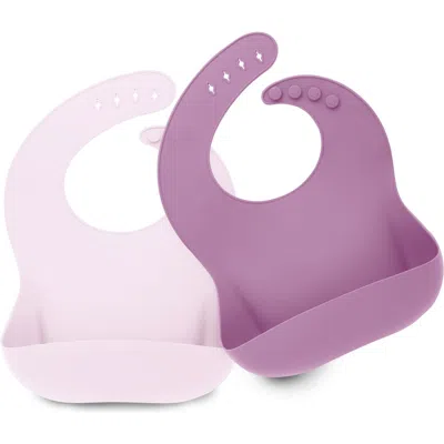 Keababies Kids'  Prep Silicone Bibs In Amethyst