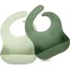 Keababies Kids'  Prep Silicone Bibs In Forest