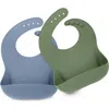 Keababies Kids'  Prep Silicone Bibs In Slate