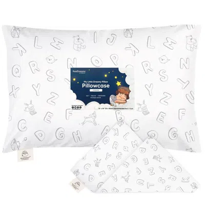 Keababies Printed Toddler Pillowcase 13x18" In White
