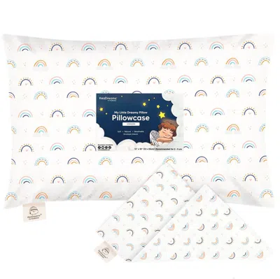 Keababies Printed Toddler Pillowcase 13x18" In Jolly Rainbow