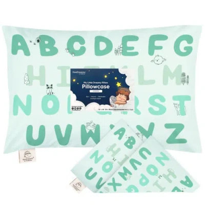 Keababies Printed Toddler Pillowcase 13x18" In Keaabc Mint