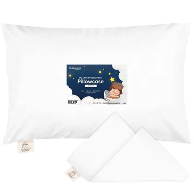 Keababies Printed Toddler Pillowcase 13x18" In Soft White